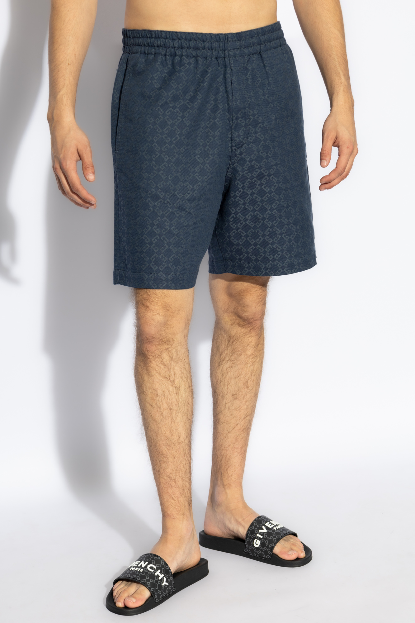 Navy blue Logo pattern shorts Givenchy - Vitkac AS